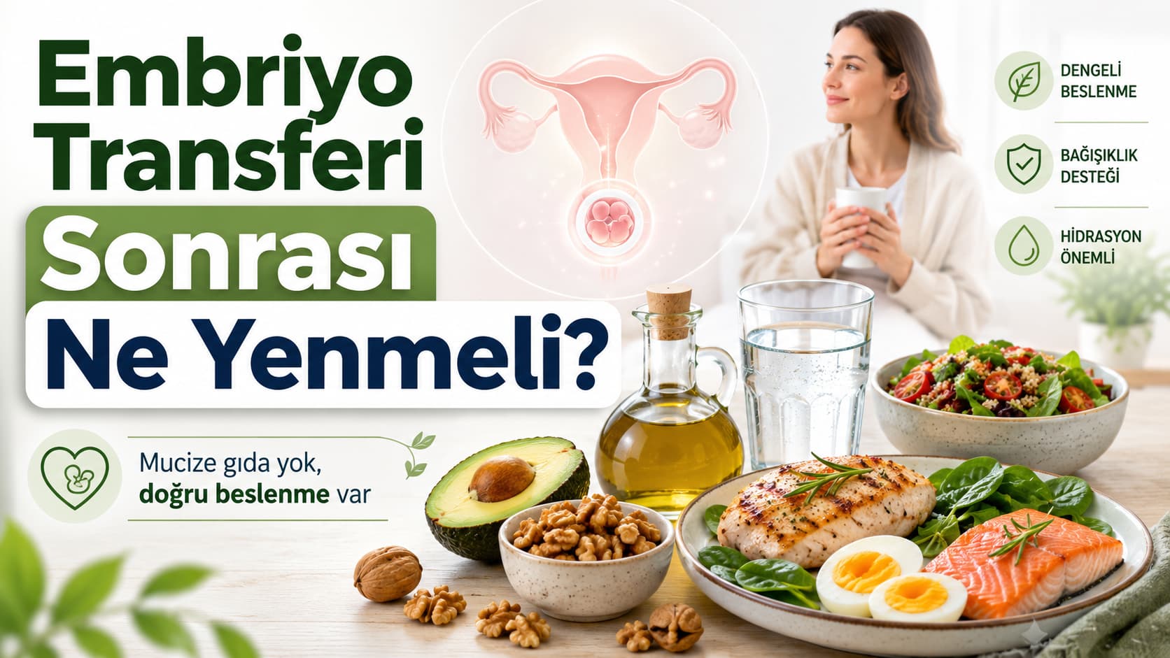 Transfer Sonrası Beslenme: Embriyo Tutunmasını Artıran Gıdalar Nelerdir?