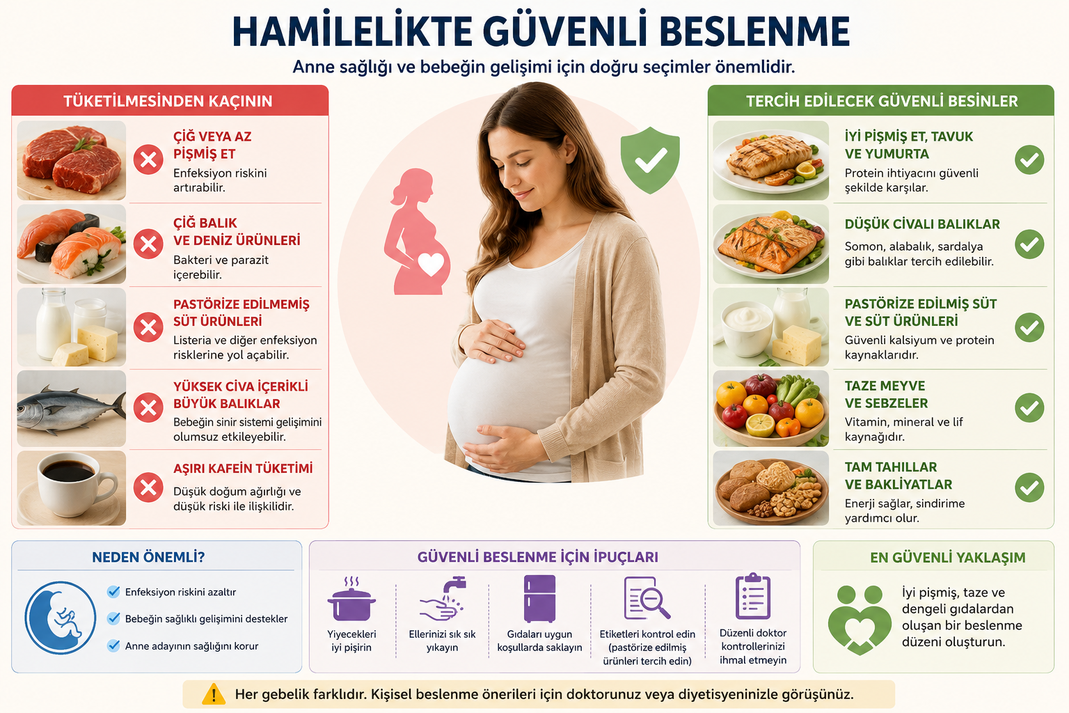 Hamilelikte Uzak Durulması Gereken Besinler Nelerdir?