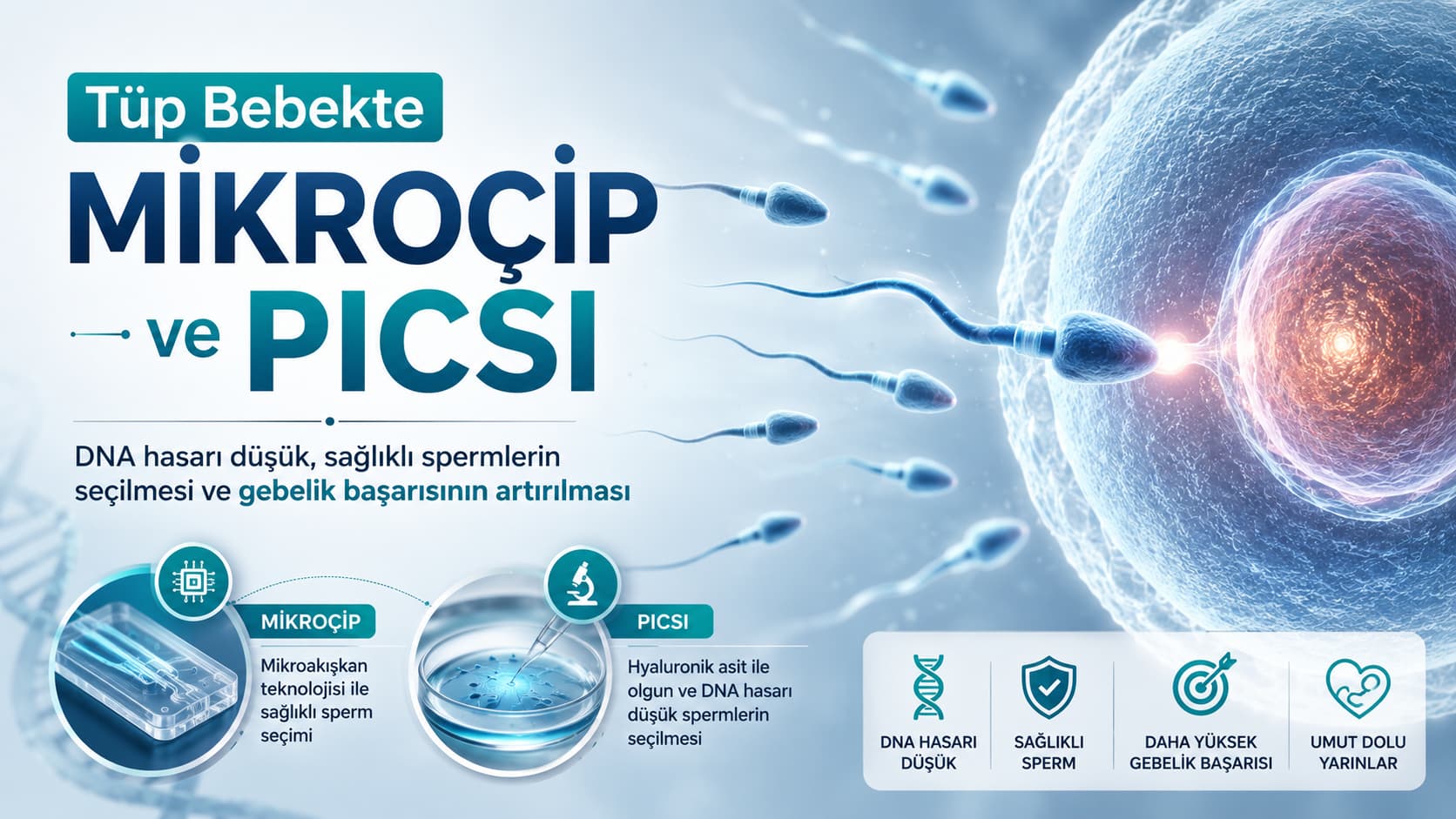 Tüp Bebekte Mikroçip ve PICSI Yöntemi ile Kaliteli Sperm Seçimi